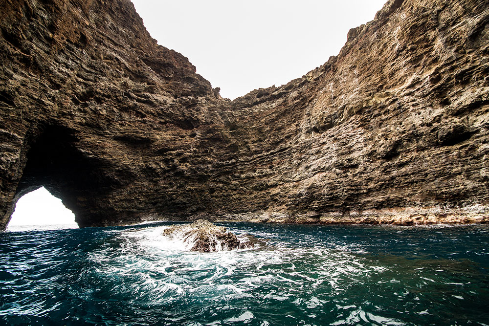 Cave in the Na Pali Coast by Cherie Carter